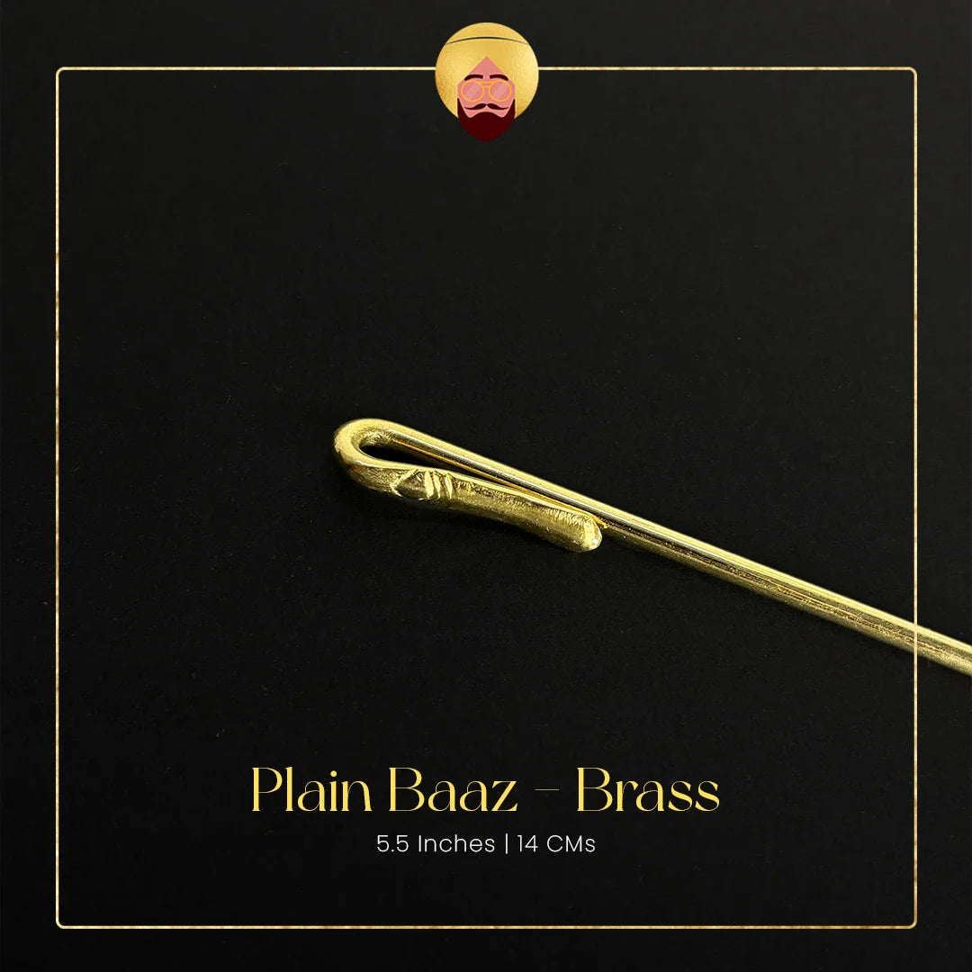 Plain Baaz - Brass | Sikh Essentials