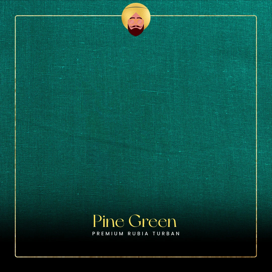 Pine Green | Premium Rubia Turban