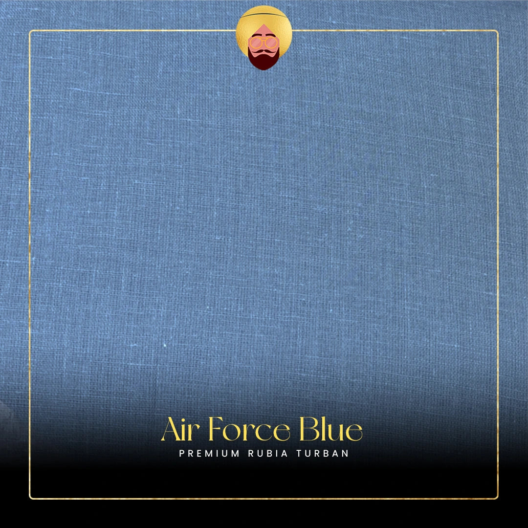 Air Force Blue | Premium Rubia Turban