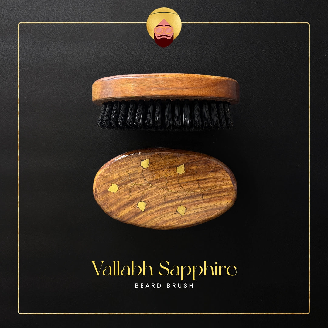 Vallabh Sapphire - Beard Brush | Sikh Essentials
