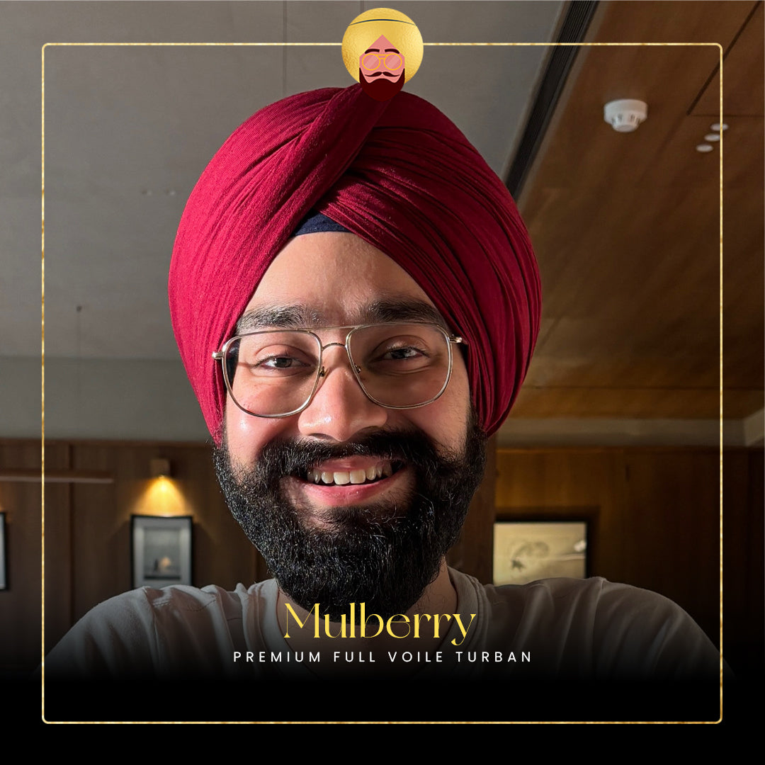 Mulberry | Premium Full Voile Turban