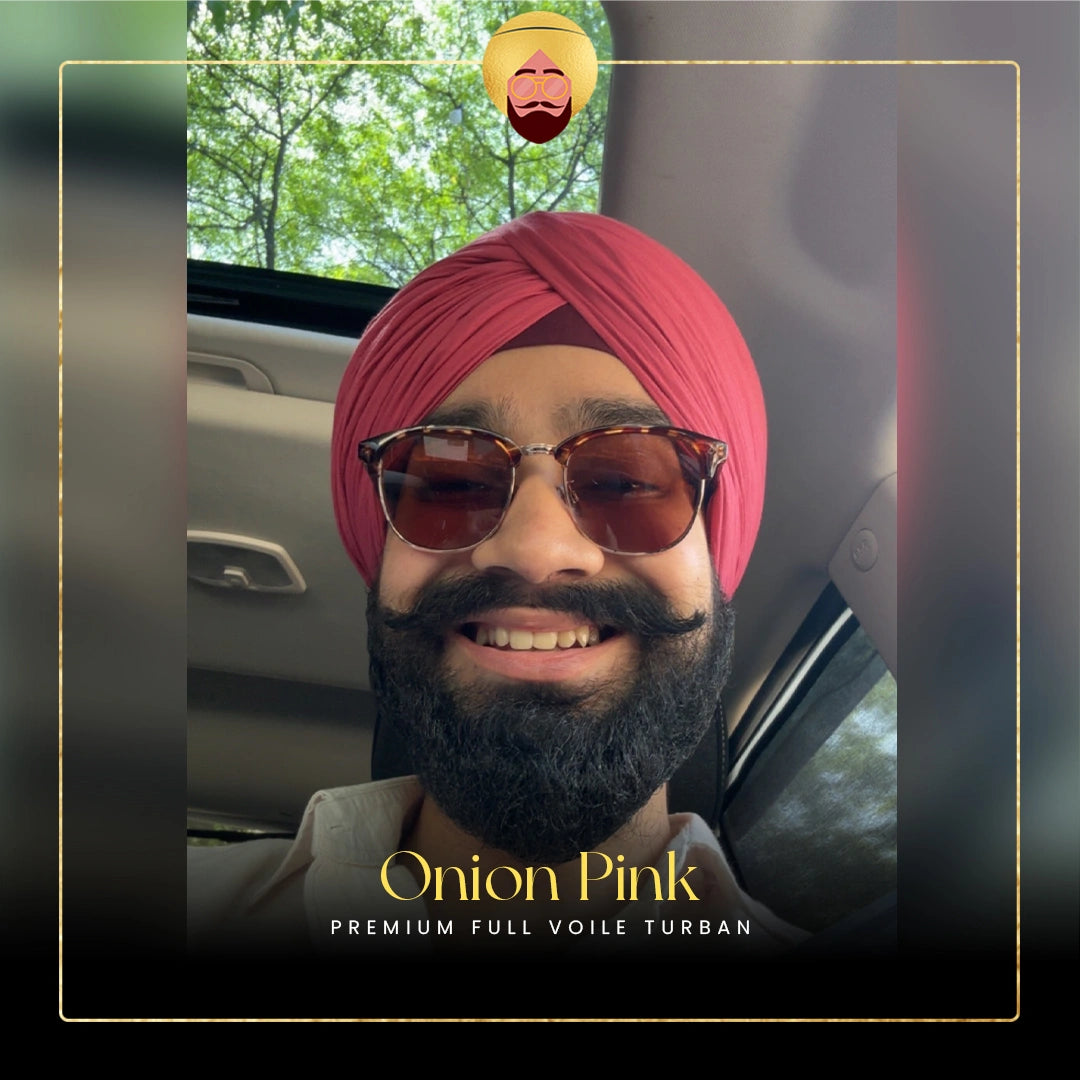Onion Pink | Premium Full Voile Turban