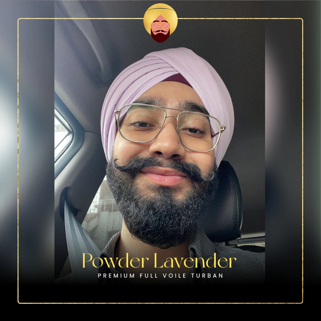 Powder Lavender | Premium Full Voile Turban