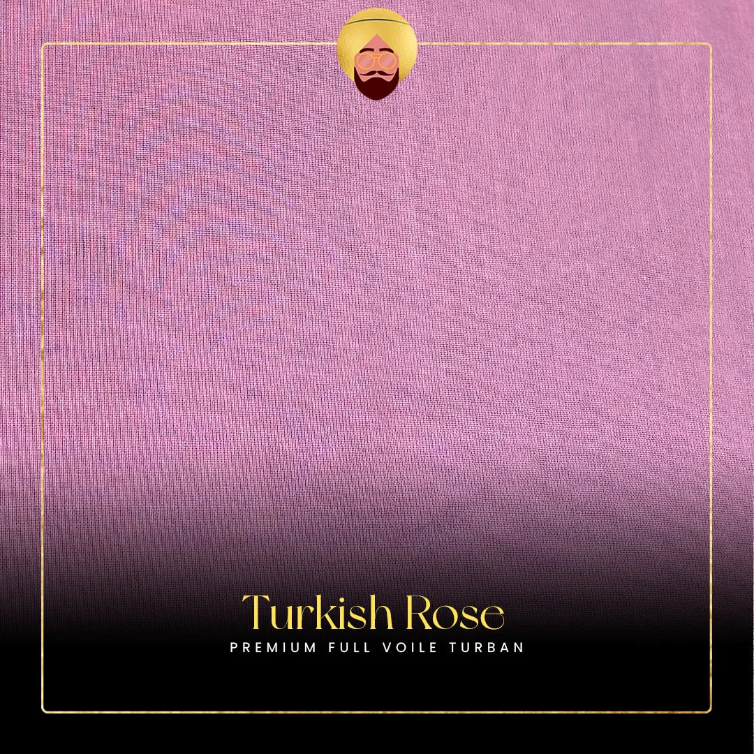 Turkish Rose | Premium Full Voile Turban