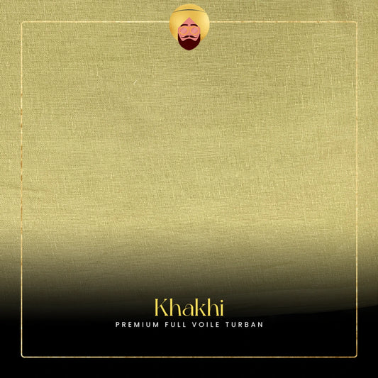 Khakhi | Premium Full Voile Turban