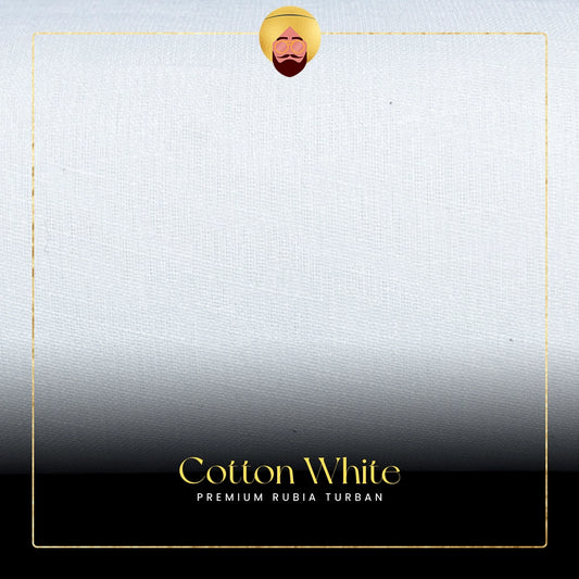 Cotton White | Premium Rubia Turban