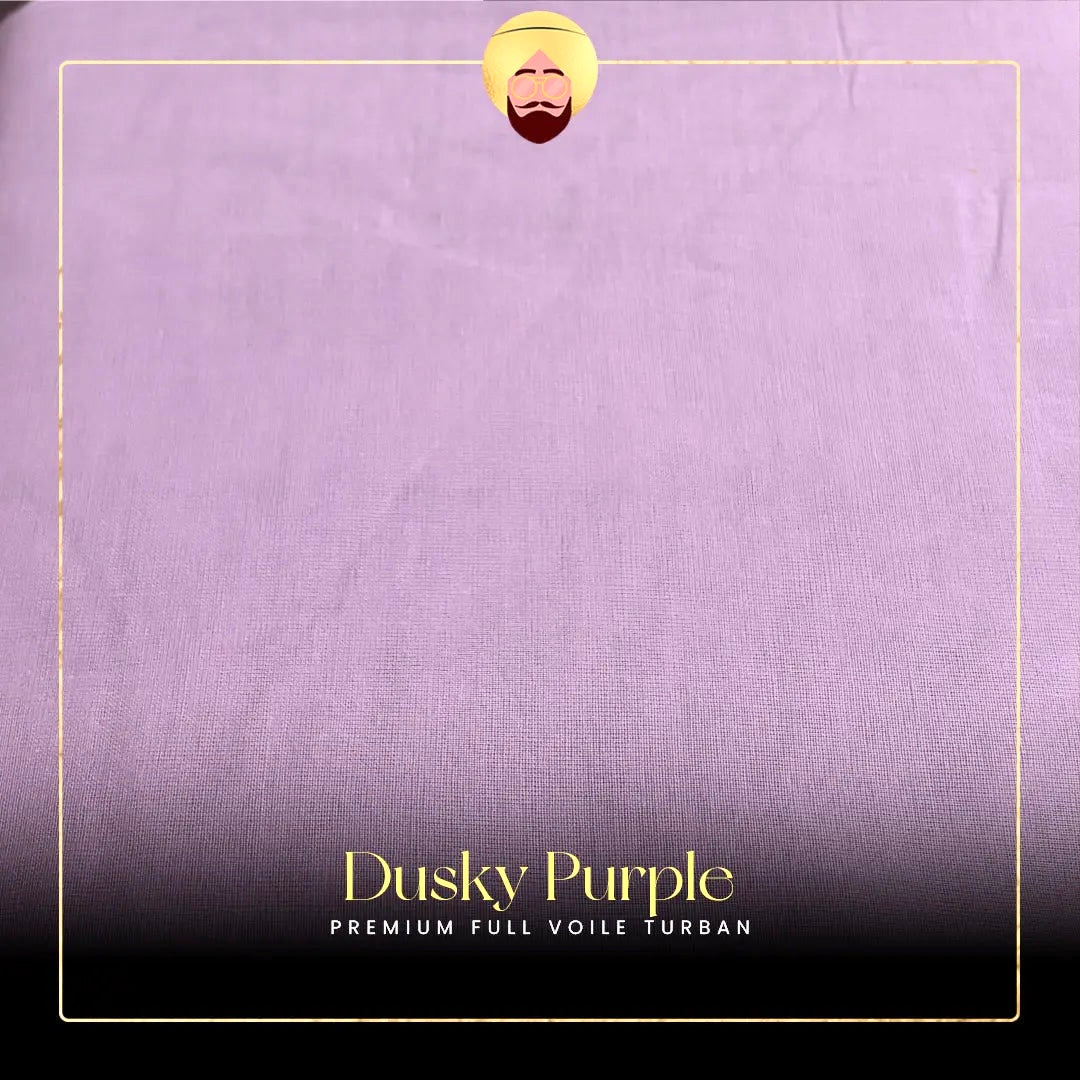 Dusky Purple | Premium Full Voile Turban