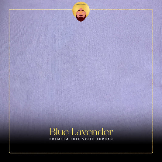 Blue Lavender | Premium Full Voile Turban