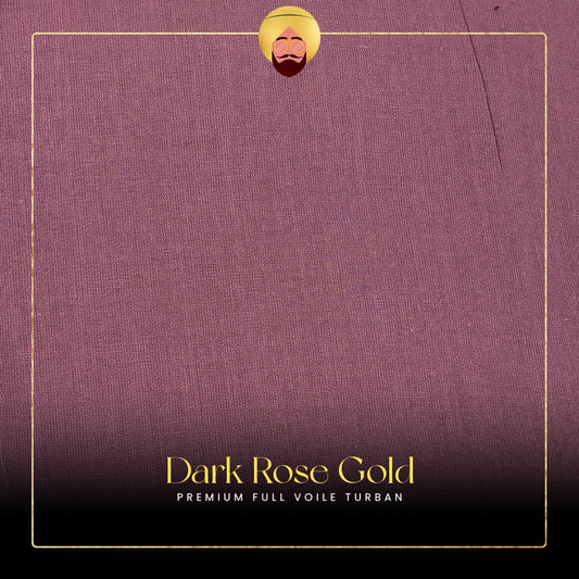 Dark Rose Gold | Premium Full Voile Turban