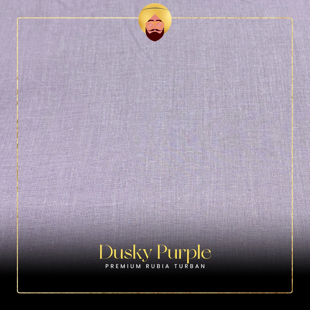 Dusky Purple | Premium Rubia Turban