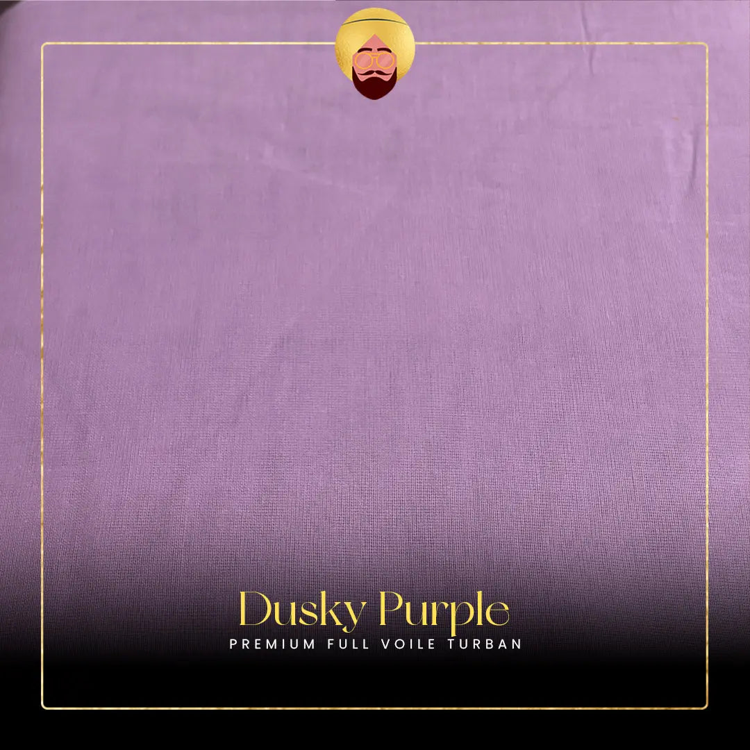Dusky Purple | Premium Full Voile Turban