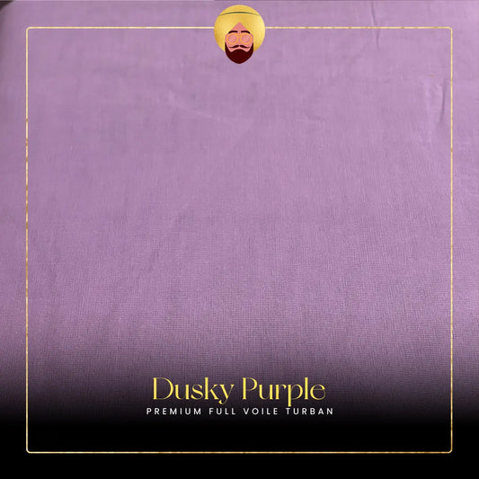 Dusky Purple | Premium Full Voile Turban