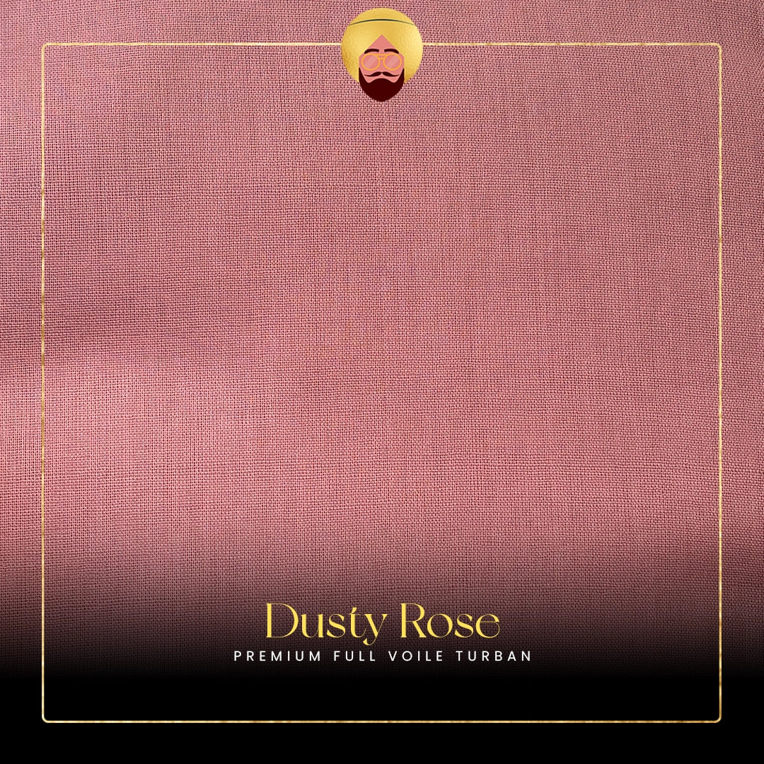 Dusty Rose | Premium Full Voile Turban