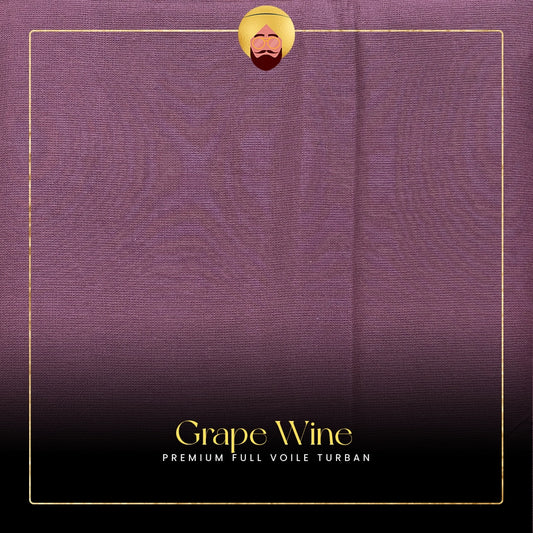 Grape Wine | Premium Full Voile Turban