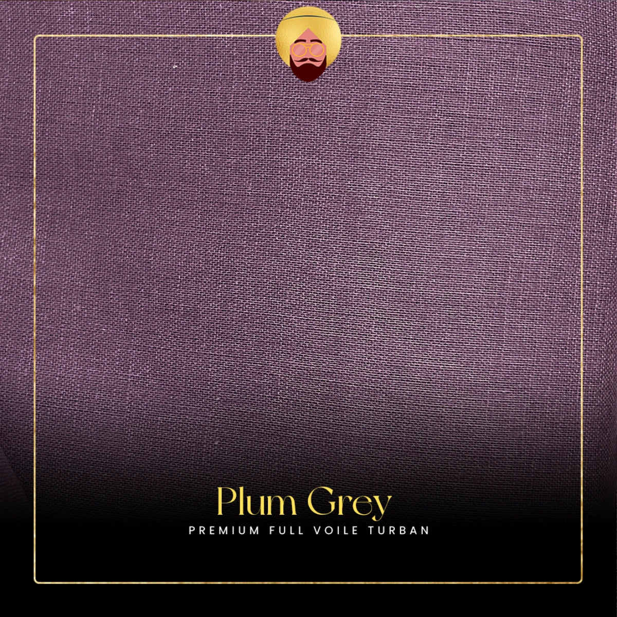 Plum Grey | Premium Full Voile Turban