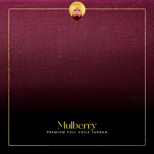 Mulberry | Premium Full Voile Turban