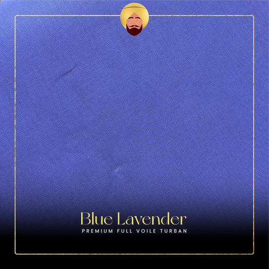 Blue Lavender | Premium Full Voile Turban
