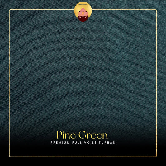 Pine Green | Premium Full Voile Turban