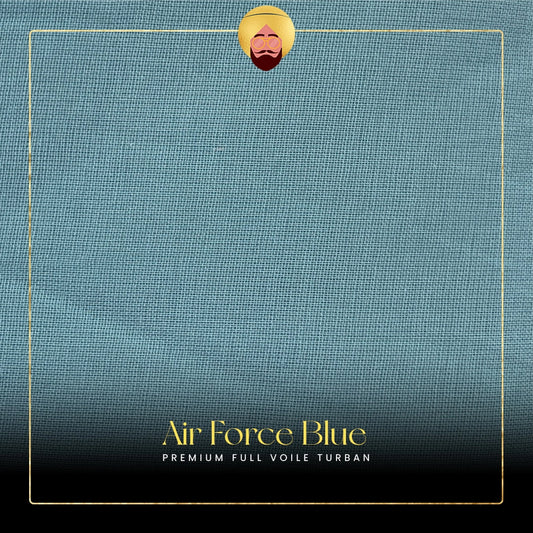 Air Force Blue | Premium Full Voile Turban