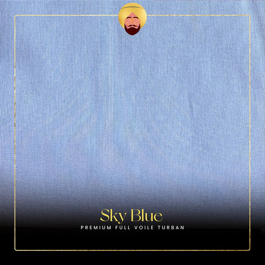 Sky Blue | Premium Full Voile Turban