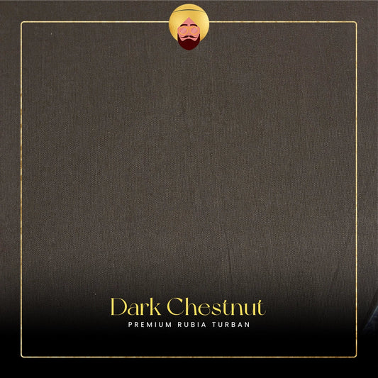 Dark Chestnut Brown | Premium Rubia Turban