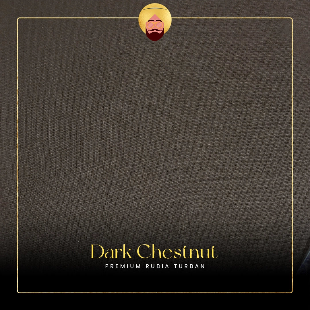 Dark Chestnut Brown | Premium Rubia Turban