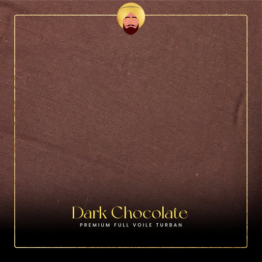Dark Chocolate | Premium Full Voile Turban