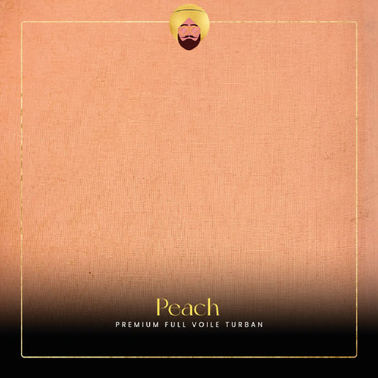 Peach | Premium Full Voile Turban