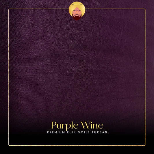 Purple Wine | Premium Full Voile Turban