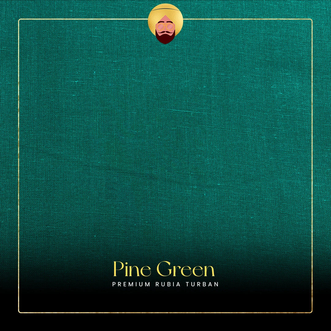 Pine Green | Premium Rubia Turban