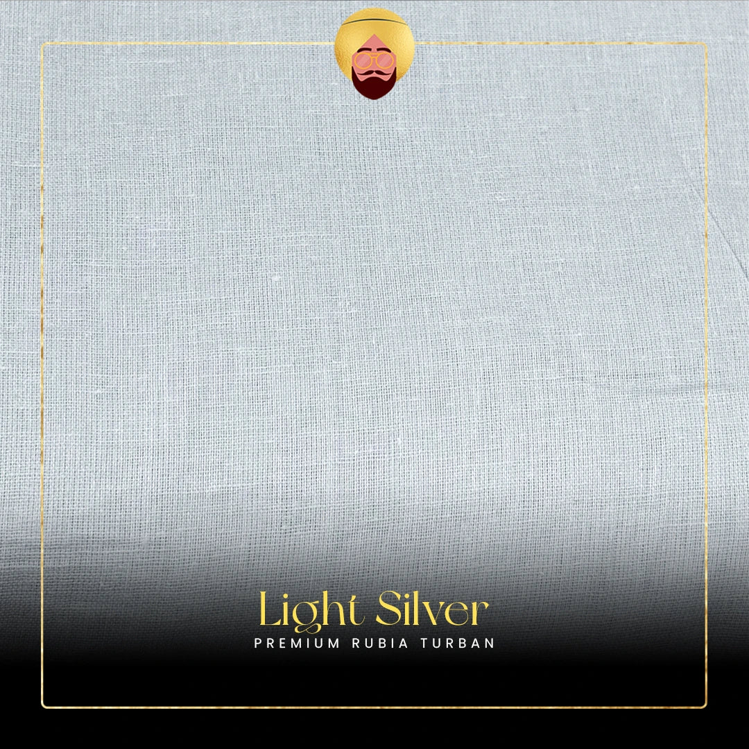 Light Silver | Premium Rubia Turban