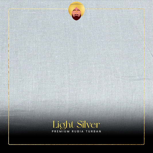 Light Silver | Premium Rubia Turban