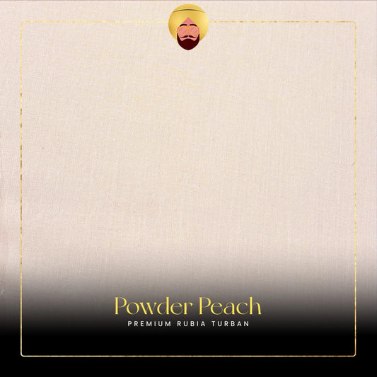 Powder Peach | Premium Rubia Turban