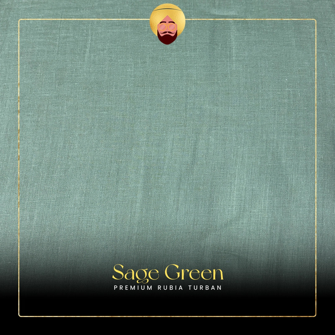 Sage Green | Premium Rubia Turban