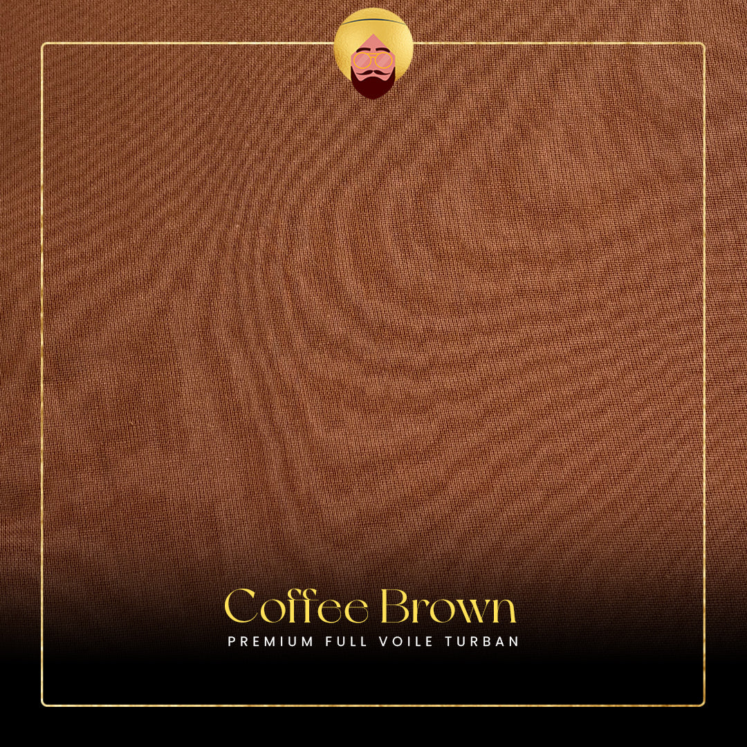 Coffee Brown | Premium Full Voile Turban