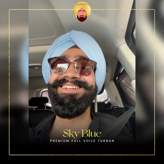Sky Blue | Premium Full Voile Turban