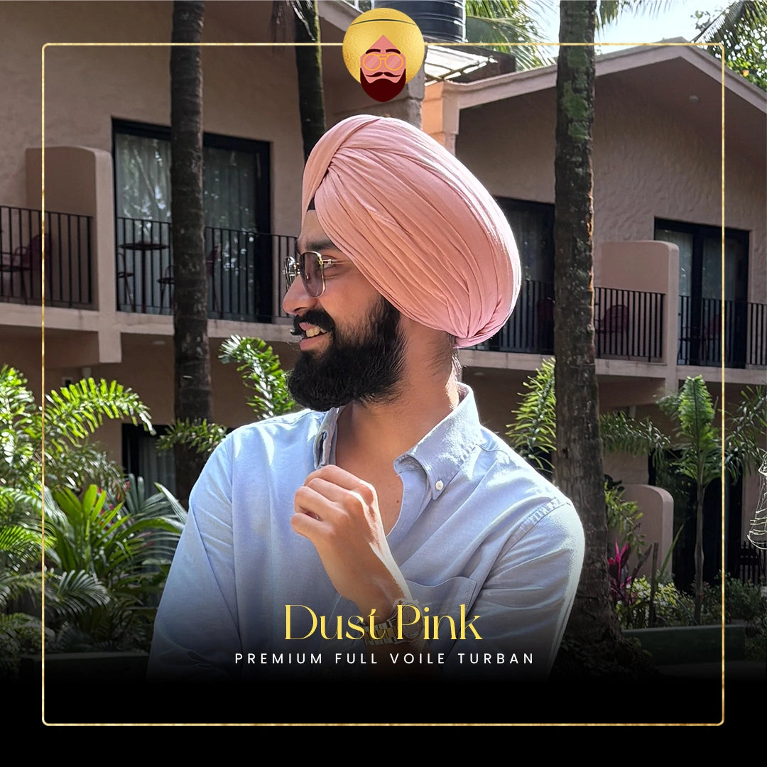 Dust Pink | Premium Full Voile Turban
