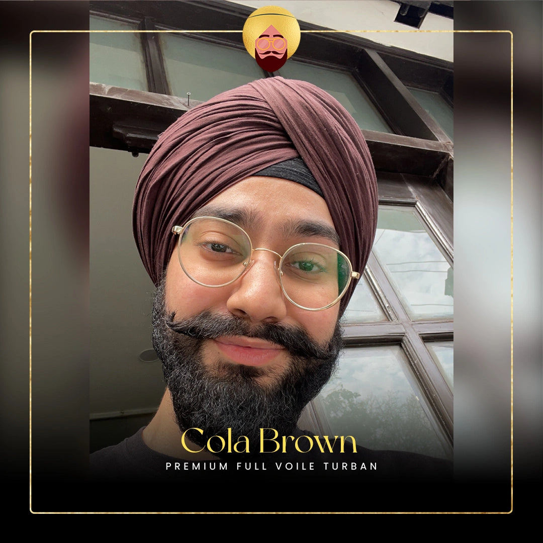 Cola Brown | Premium Full Voile Turban