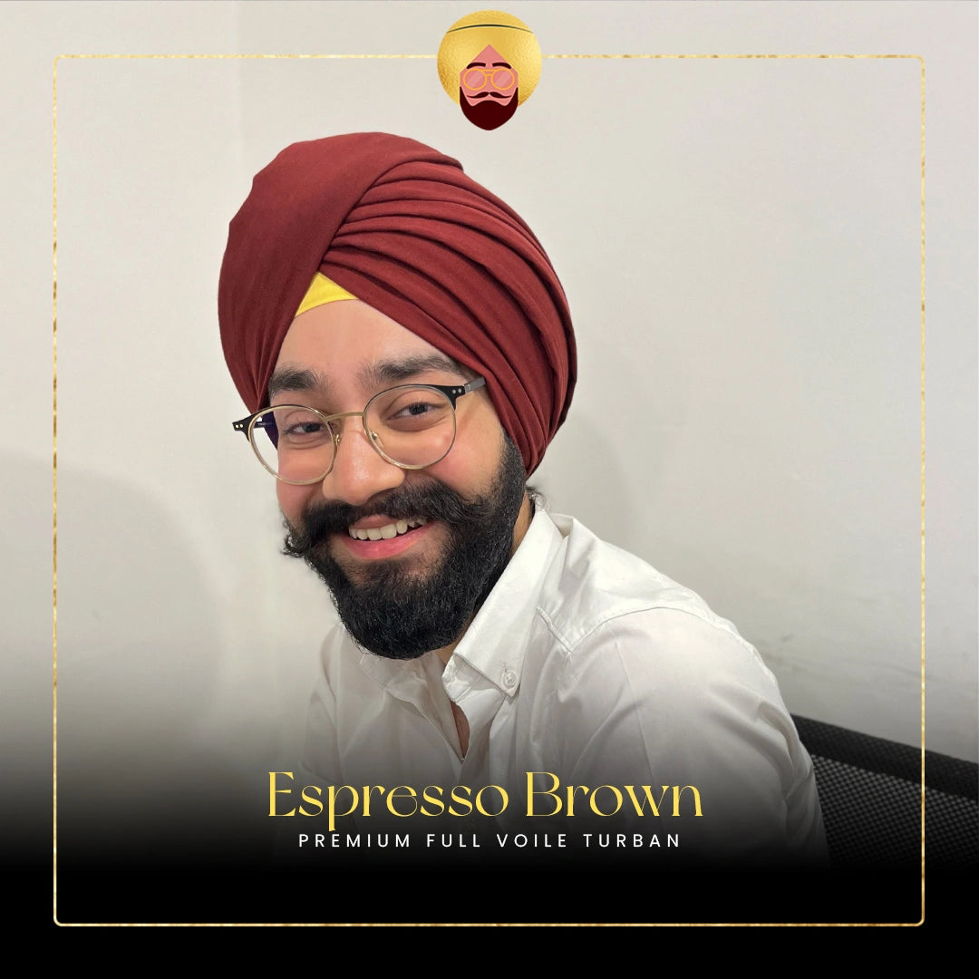 Espresso Brown | Premium Full Voile Turban