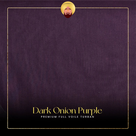 Dark Onion Purple | Premium Full Voile Turban